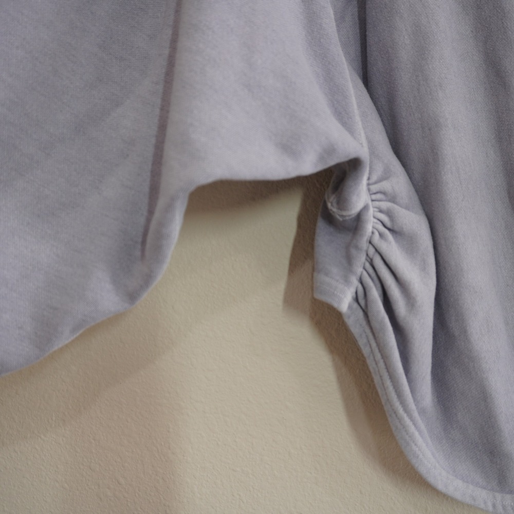 FP Movement Size Small Purple Grey Sweatshirt Ruched Side Cropped Oversized - Picture 3 of 9